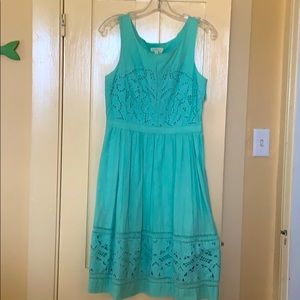 Beautiful Aqua Eyelet (Sun?) Dress